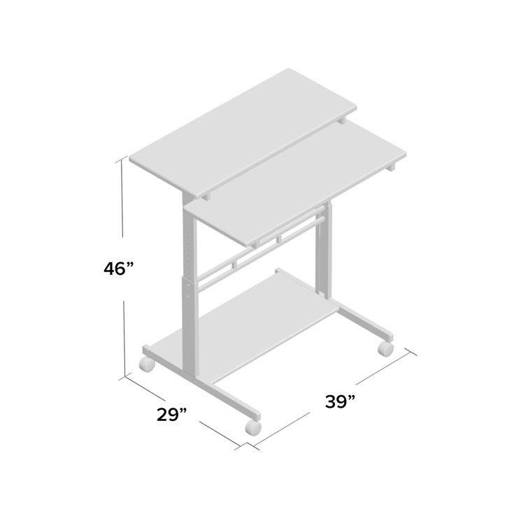 Luxor WorkplaceEssentials AV Cart with Casters & Reviews Wayfair Canada